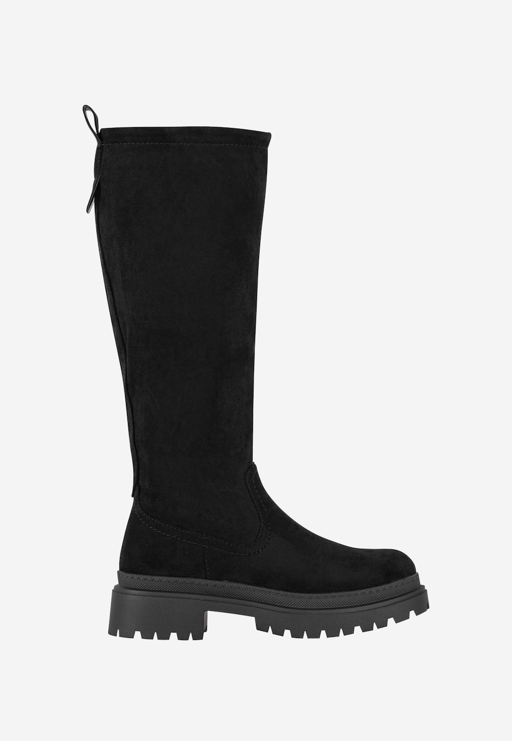 WJS czarne kozaki damskie do kolan na masywnej podeszwie WJS45019-61 Widok 1