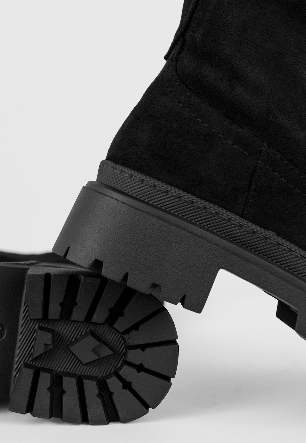 WJS czarne kozaki damskie do kolan na masywnej podeszwie WJS45019-61 Widok 4