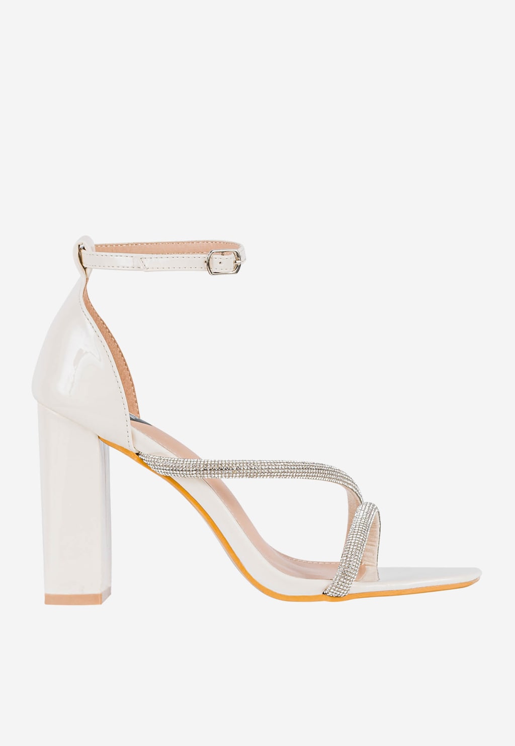 WJS beżowe sandały damskie z kryształkami WJS74051-34 Widok 2