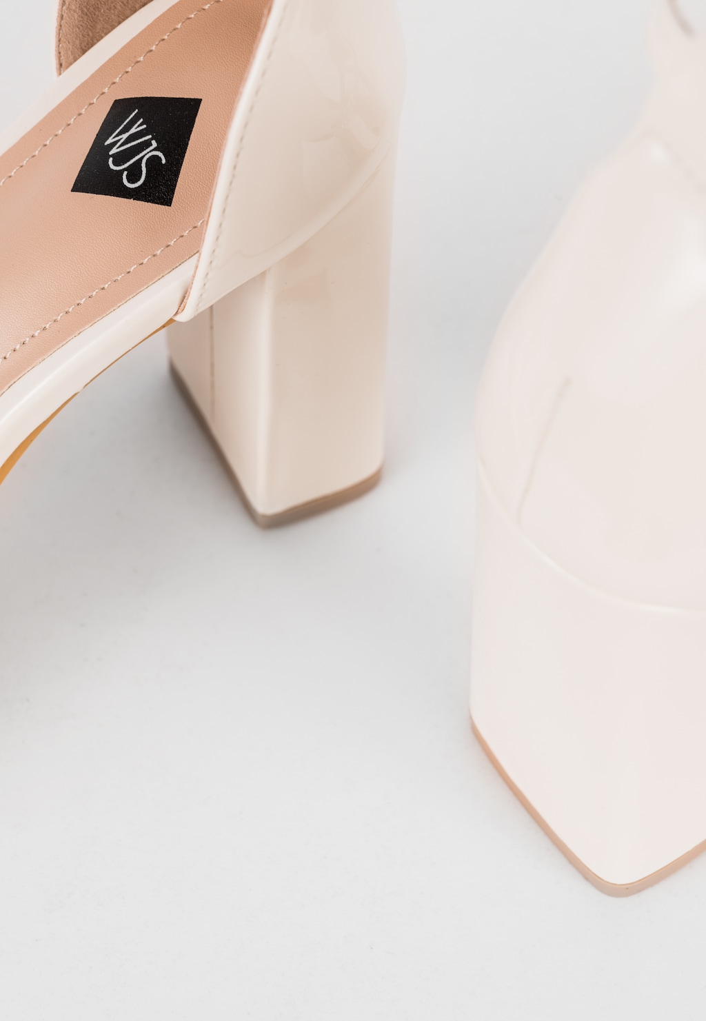 WJS beżowe sandały damskie z kryształkami WJS74051-34 Widok 5