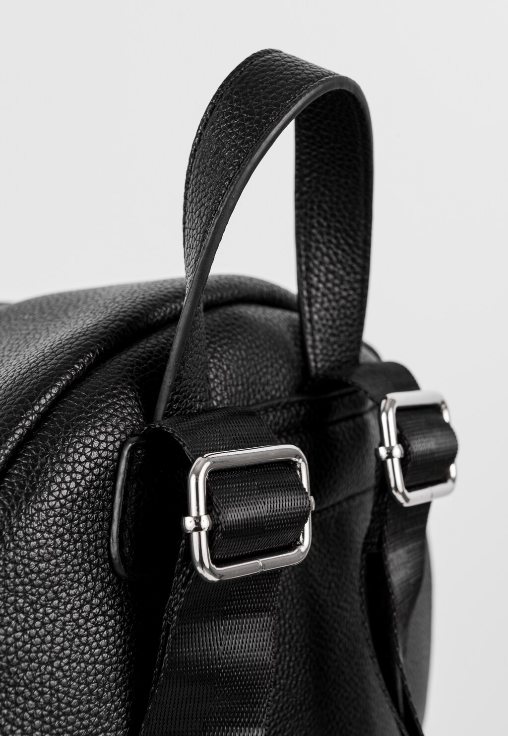 WJS czarny plecak ze srebrnym łańcuchem WJS90010-51 Widok 3