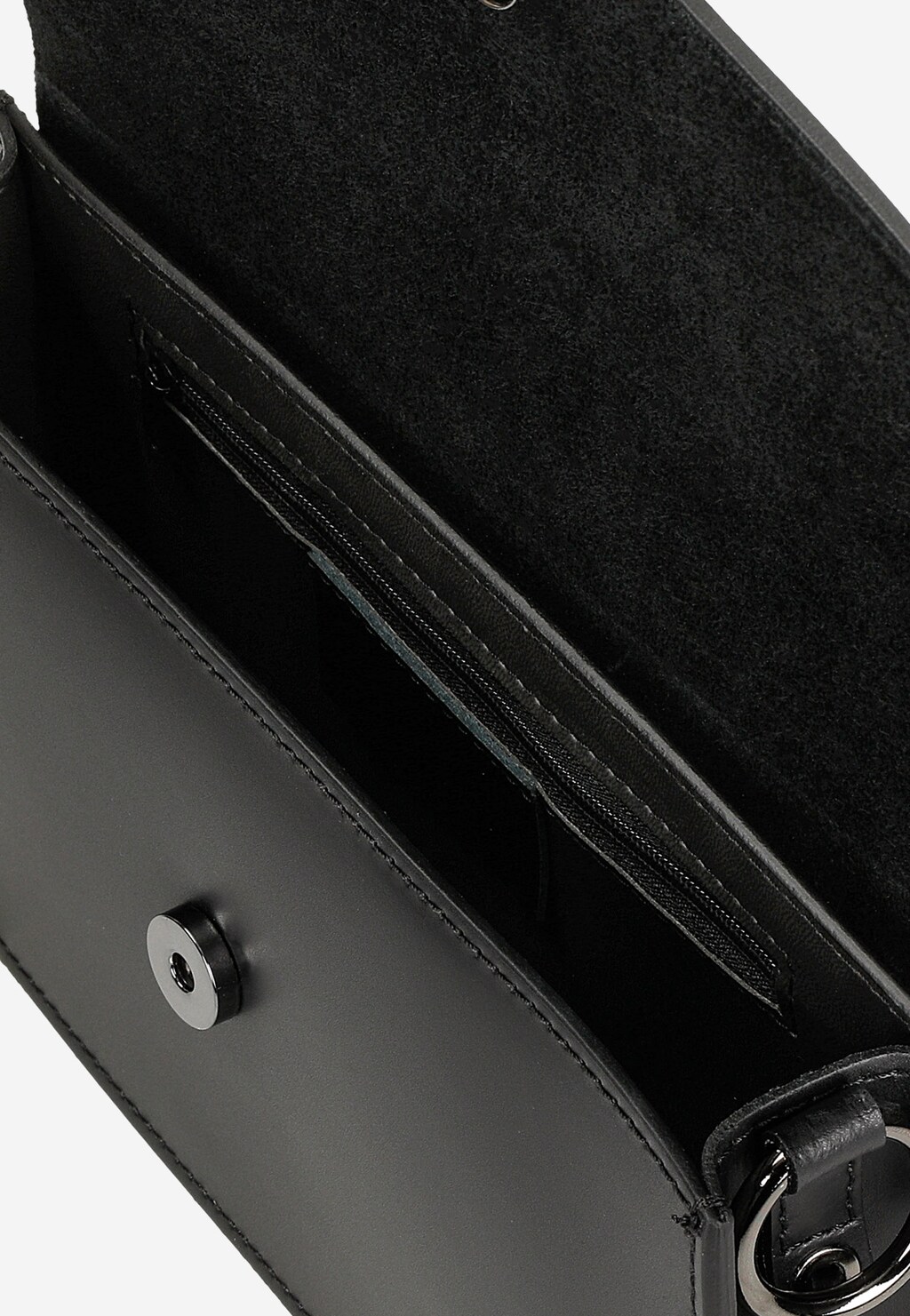 Malá kabelka přes rameno z matné černé kůže 80267-51 Widok 7