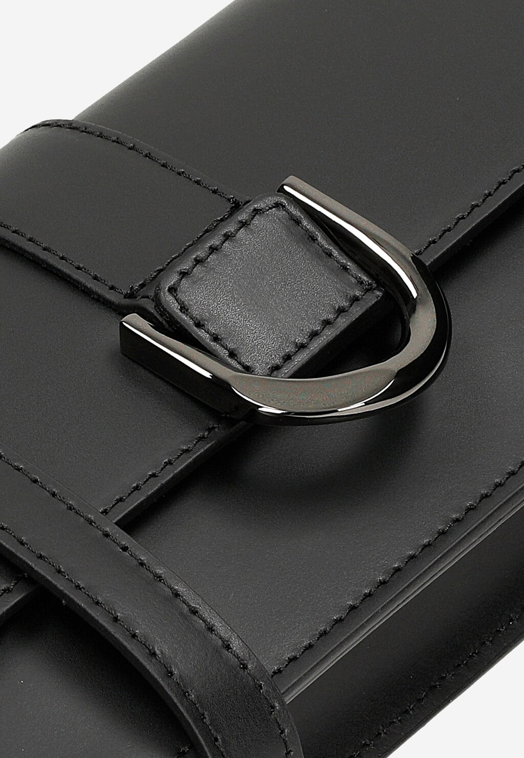 Malá kabelka přes rameno z matné černé kůže 80267-51 Widok 8