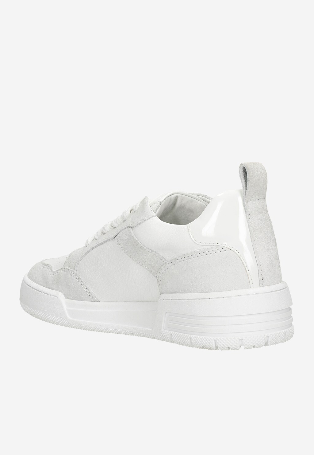 Białe trampki z szarymi elementami 46231-79 Widok 4