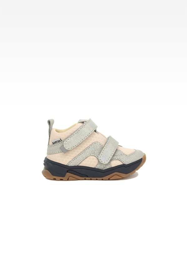 Sneakers BARTEK 11711001, dla dziewcząt, beżowo-szary