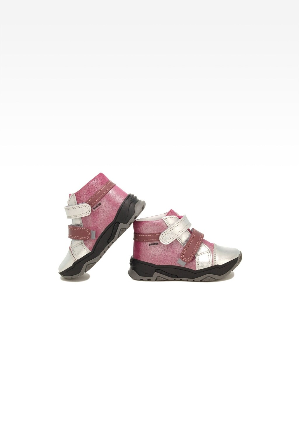 Trzewiki BARTEK 11692008, dla dziewcząt, różowo-srebrny Widok 6