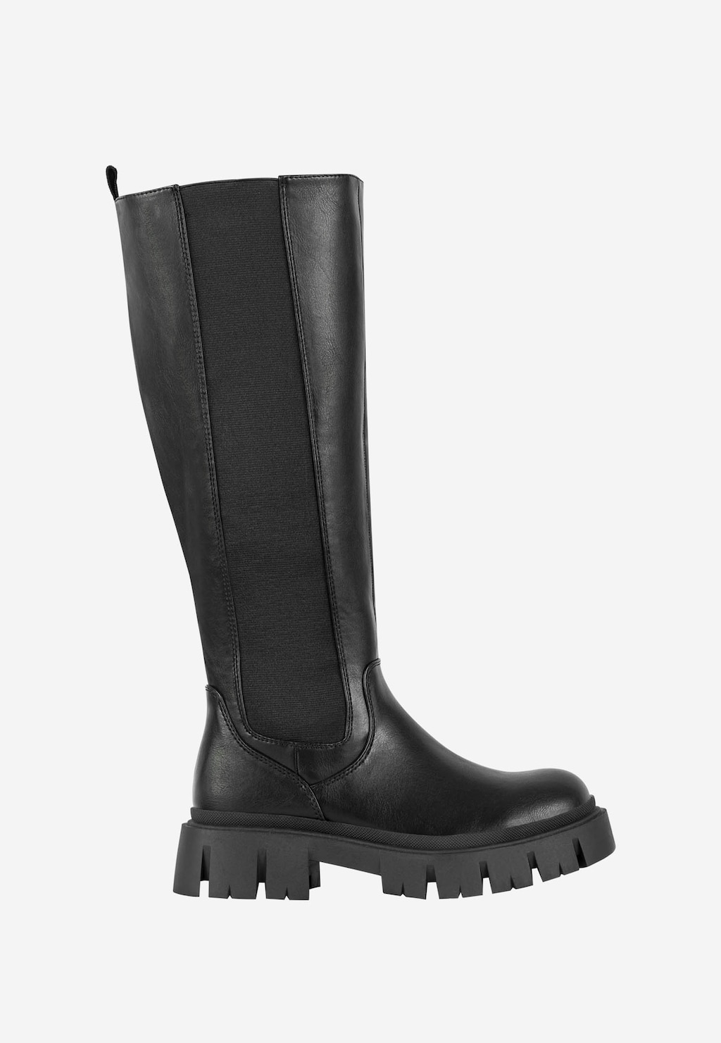 WJS czarne kozaki z elastyczną gumą na boku  WJS45022-51 Widok 1