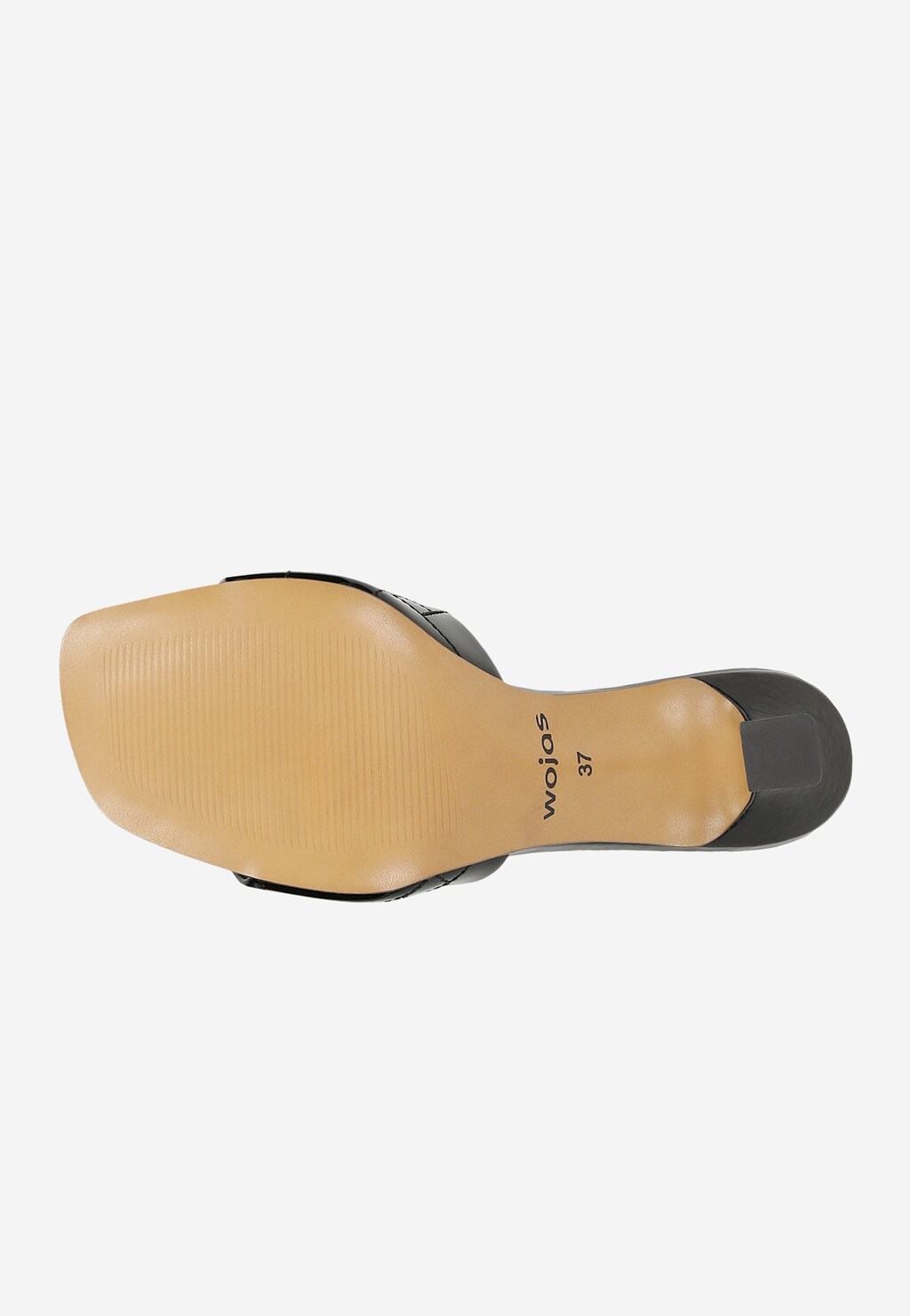 Žabky dámské z černé lakované kůže na podpatku 74116-31 Widok 6