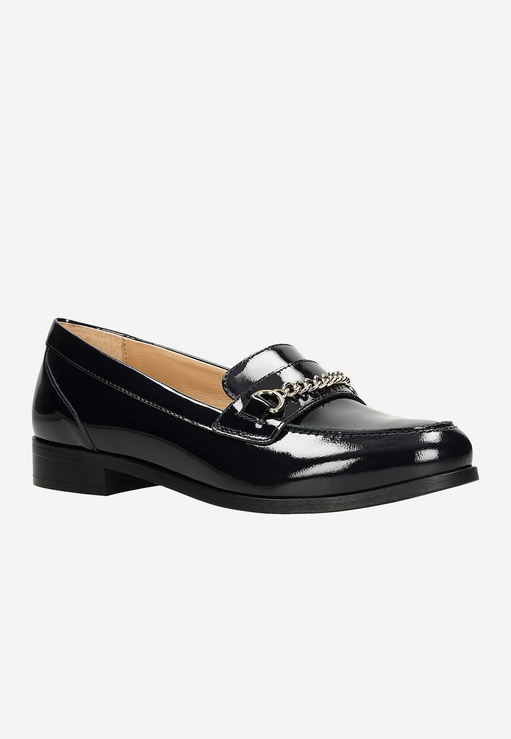 Lakované mokasíny dámské z kvalitní kůže 46012-36 Widok 3