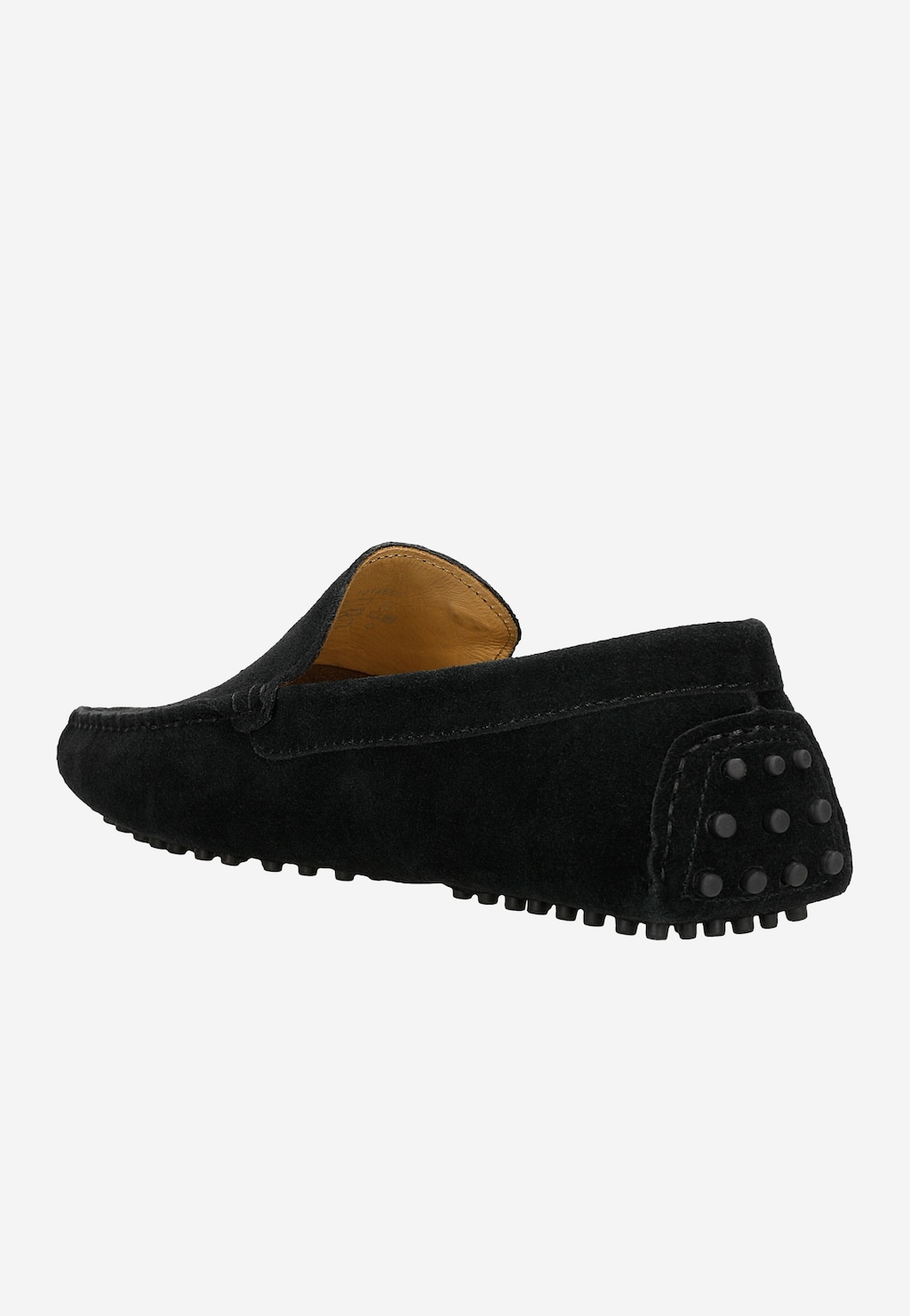 Czarne mokasyny męskie typu driving shoes 10145-61 Widok 4