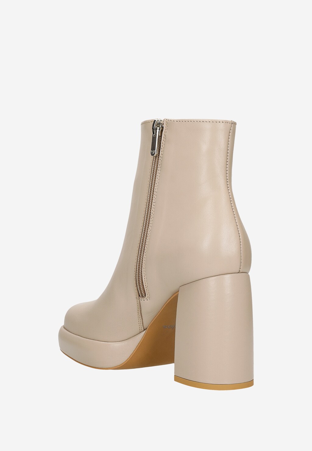 Dámské kotníkové boty na vysokém sloupkovém podpatku 55202-54 Widok 4