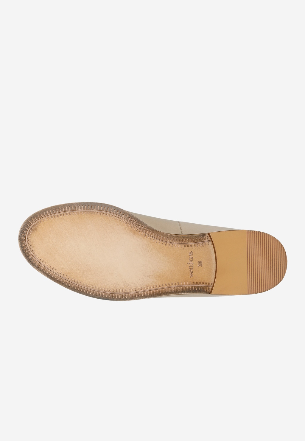 Béžové mokasíny dámské z kvalitní lakované kůže 46225-54 Widok 6