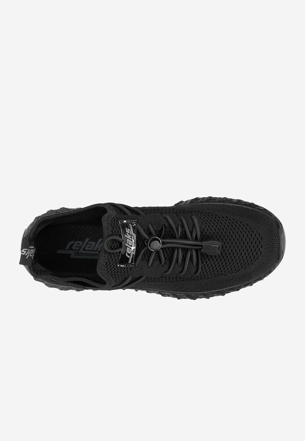 RELAKS czarne materiałowe sneakersy damskie R46166-11 Widok 4