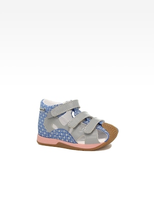 Sandały BARTEK 81021-005, dla dziewcząt, niebiesko-szary