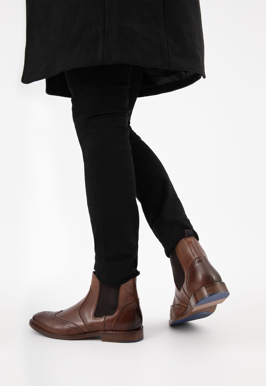 Brązowe botki męskie 8156-72 Widok 7