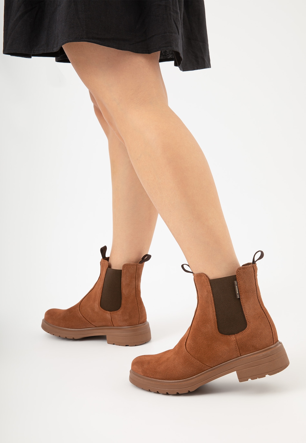 Hnedé dámske štýblety v urbanistickom štýle 55089-63 Widok 8