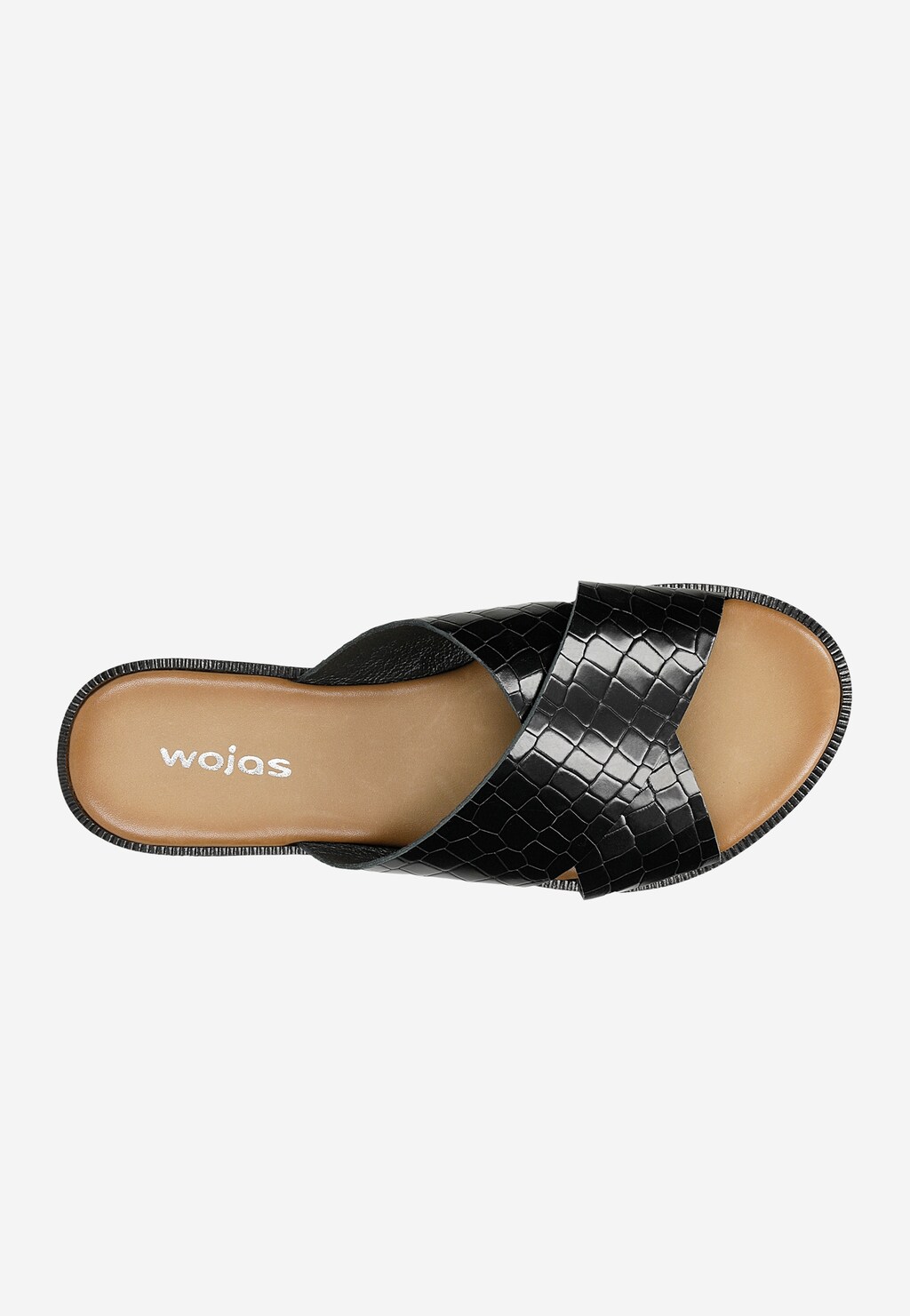 Elegantní dámské pantofle z hladké černé kůže 74095-51 Widok 5