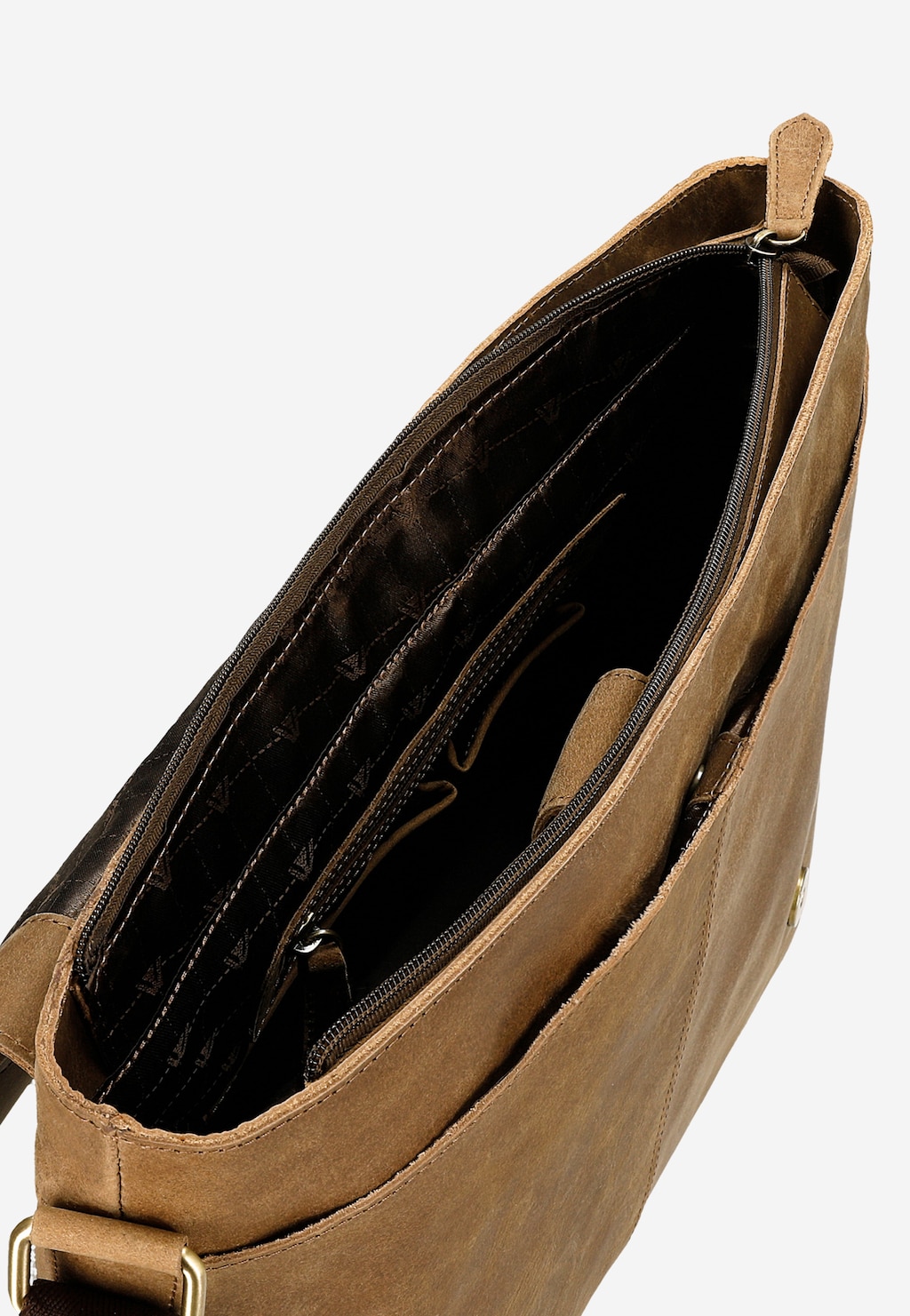 Brązowa torba męska ze skóry crazy horse 80356-92 Widok 6