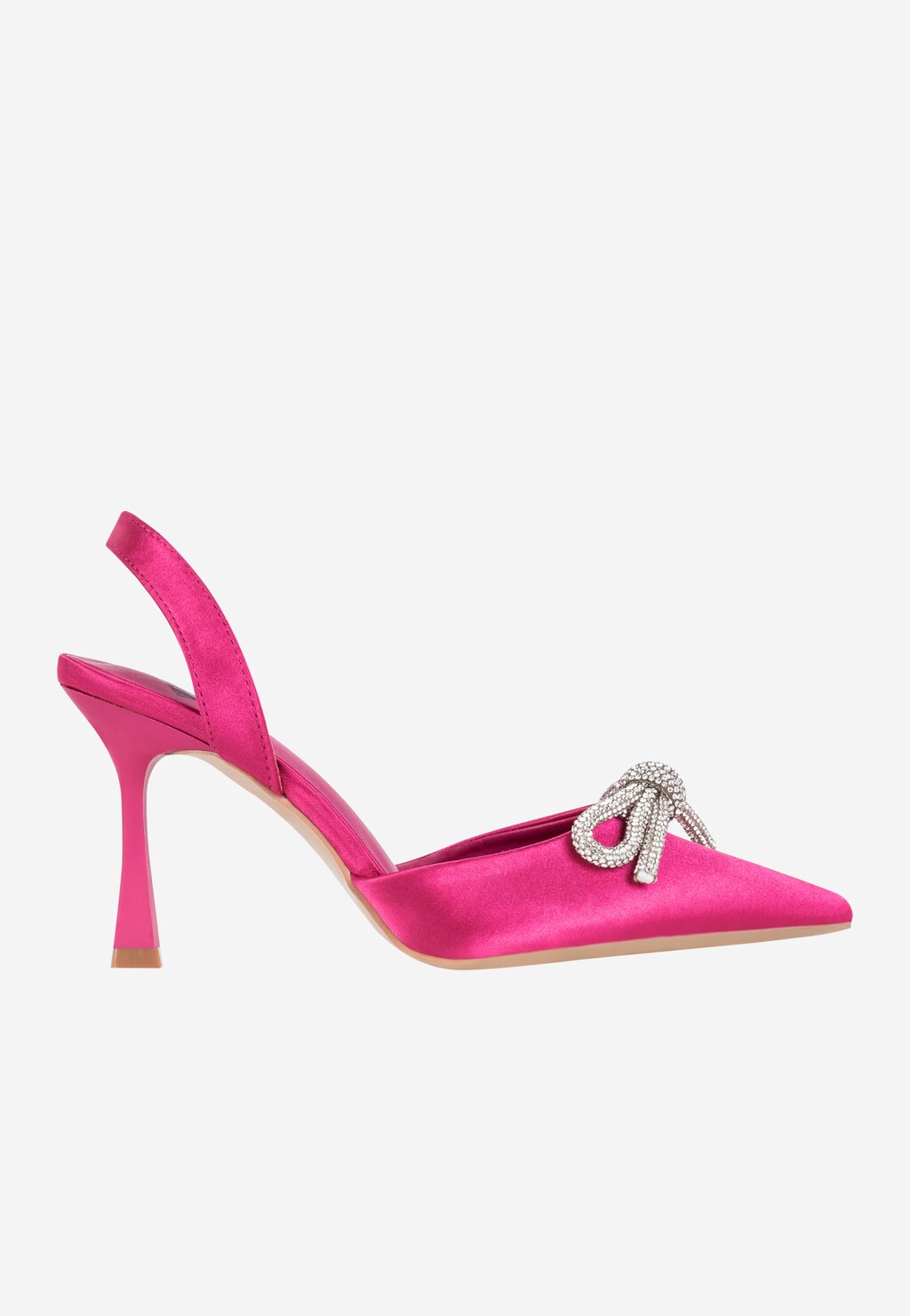 WJS różowe czółenka damskie z błyszczącą kokardką WJS35024-15 Widok 2