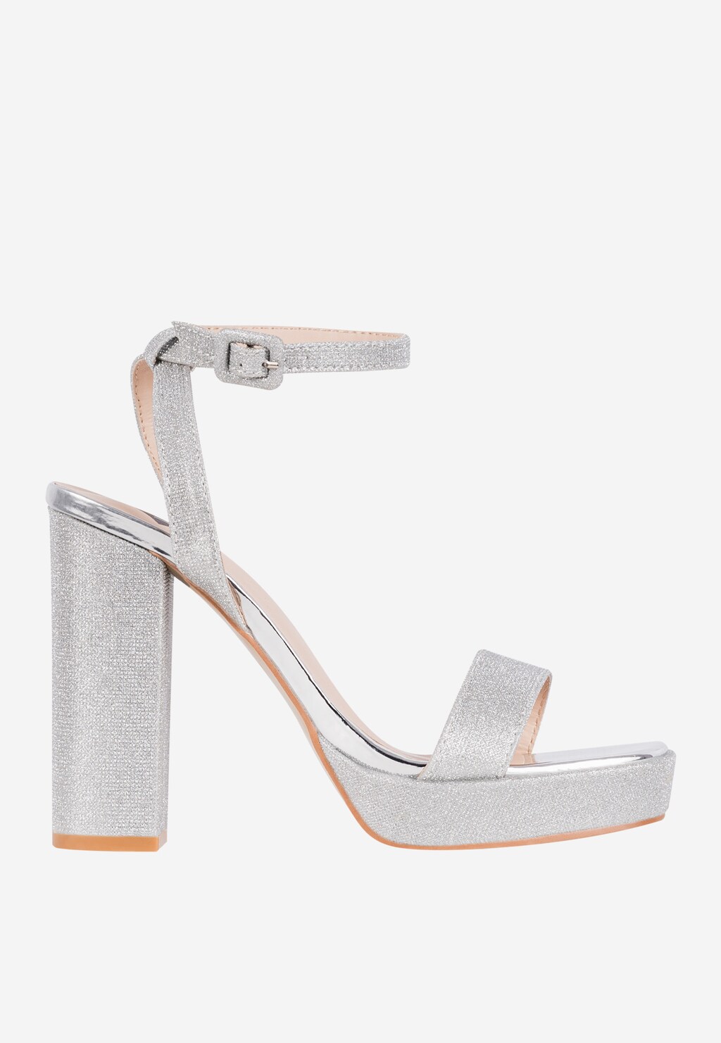 WJS srebrne wysokie sandały damskie na platformie WJS74069-19 Widok 2