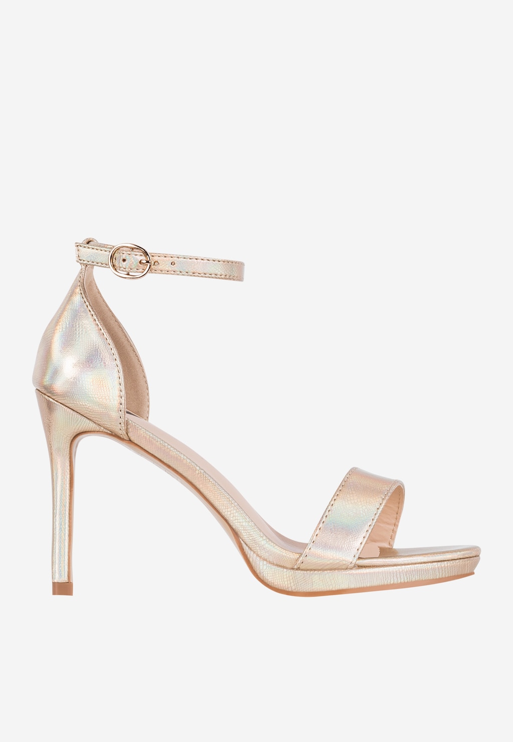 WJS złote holograficzne sandały damskie WJS74072-58 Widok 2