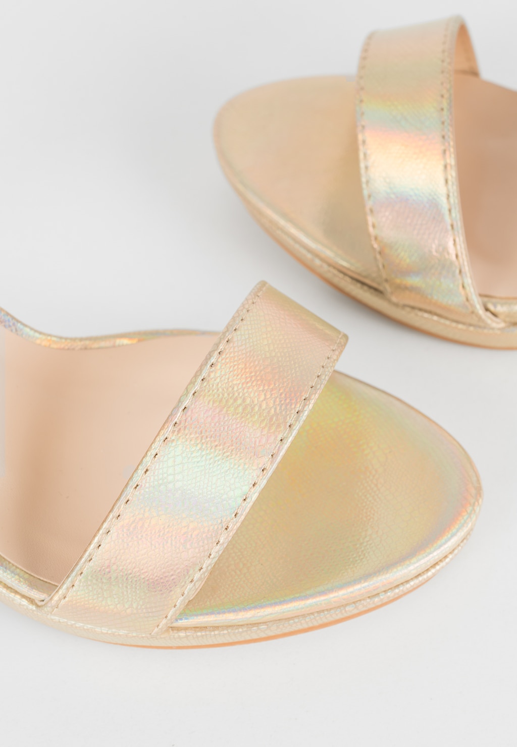 WJS złote holograficzne sandały damskie WJS74072-58 Widok 4