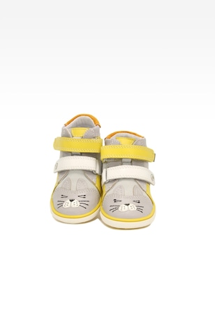 Ghete pentru fete  BARTEK 11702-025, gri-galben