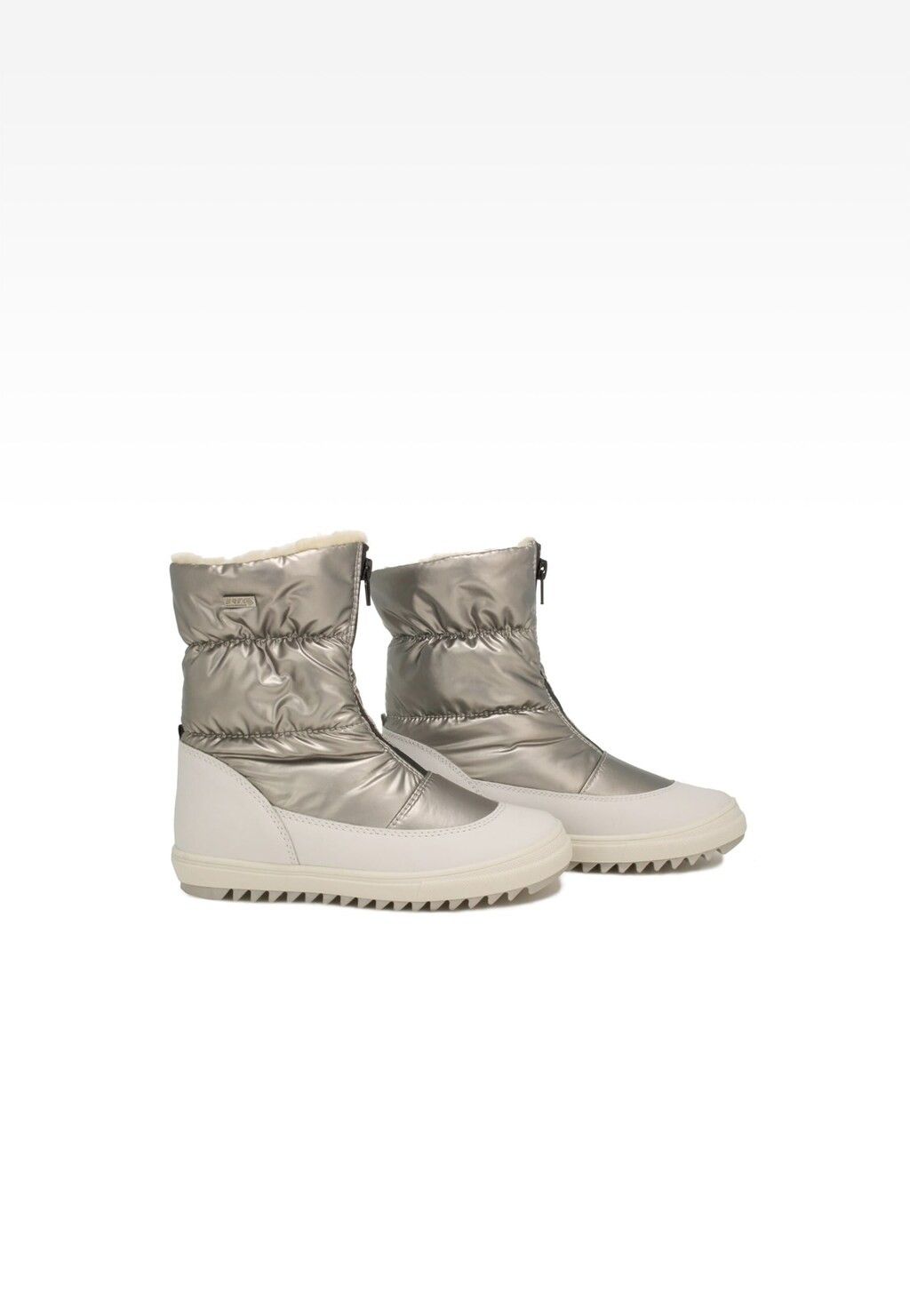 Botki ocieplane BARTEK 17405023, dla dziewcząt, srebrno-biały Widok 6