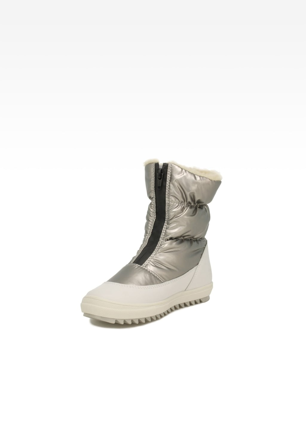 Botki ocieplane BARTEK 17405023, dla dziewcząt, srebrno-biały Widok 3