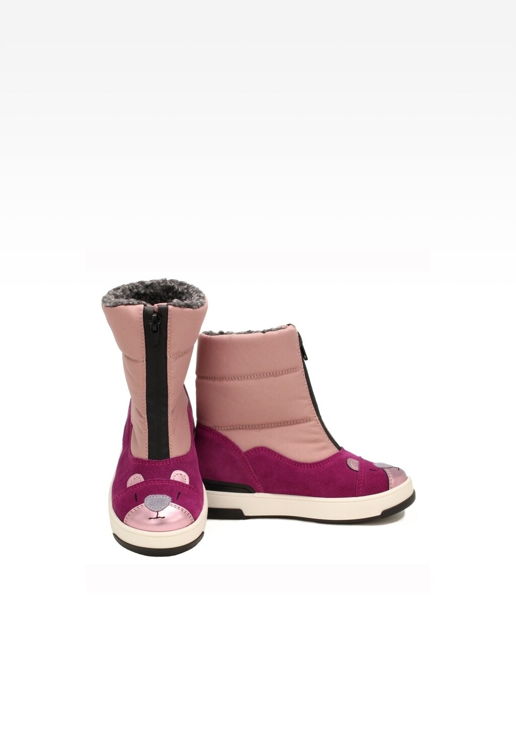 Trzewiki ocieplane BARTEK 14651004, dla dziewcząt, różowy Widok 4