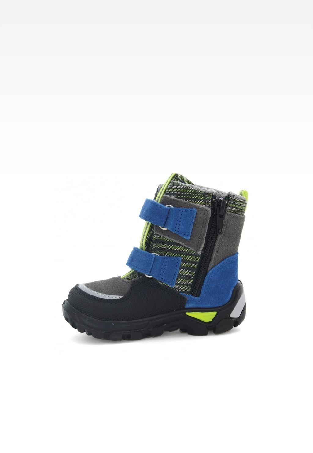 Zateplené kotníkové topánky BARTEK T-21759/0RE, pre chlapcov, šedo-modré Widok 4