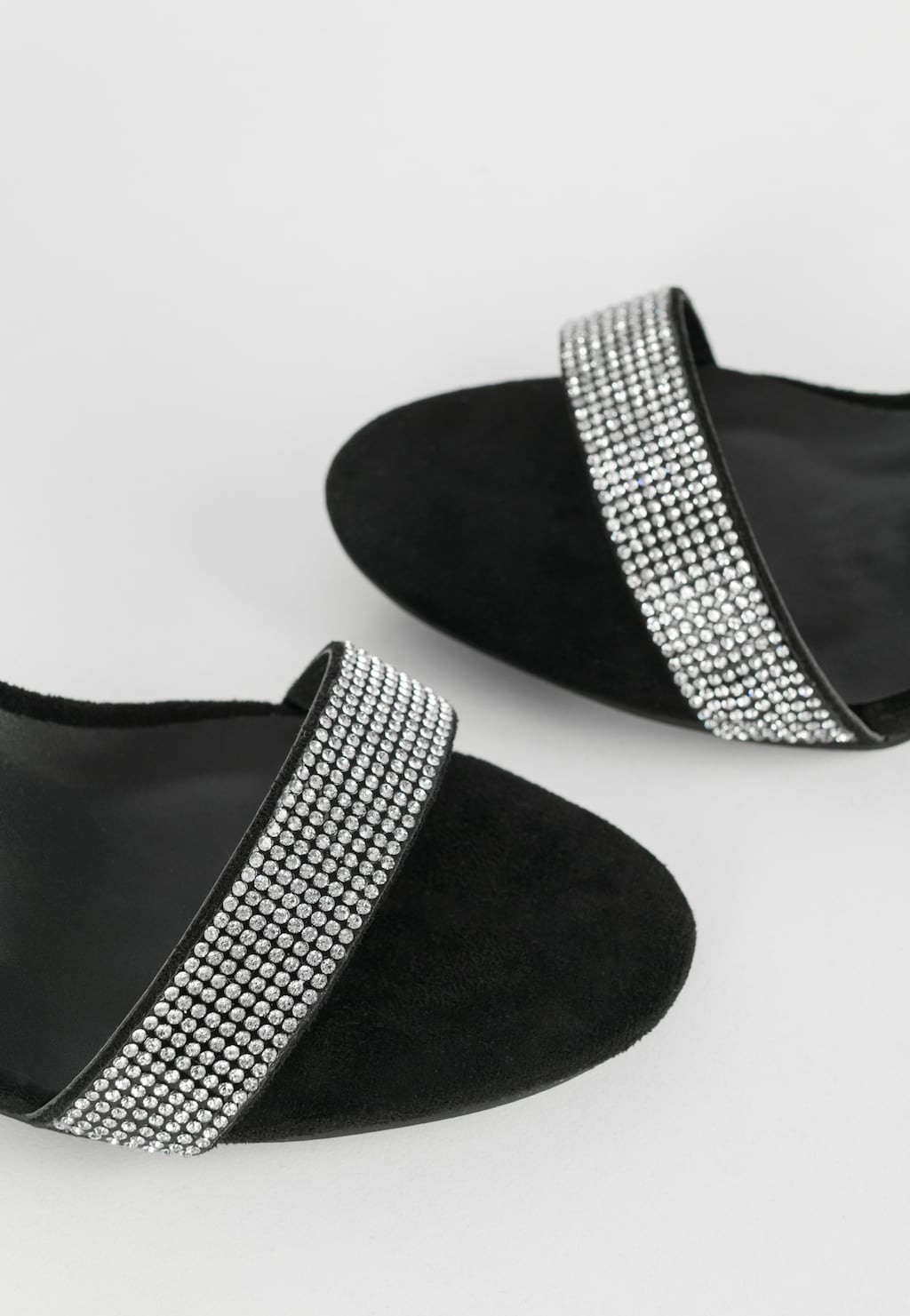 WJS czarne sandały damskie z kryształkami WJS74070-61 Widok 4