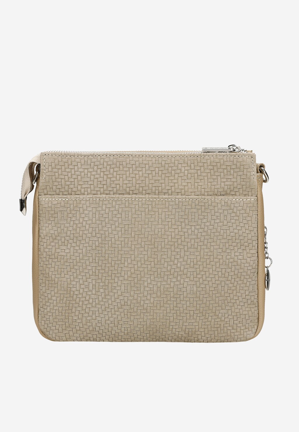 Malá dámska kabelka z béžovej lícovej kože 6854-74 Widok 1