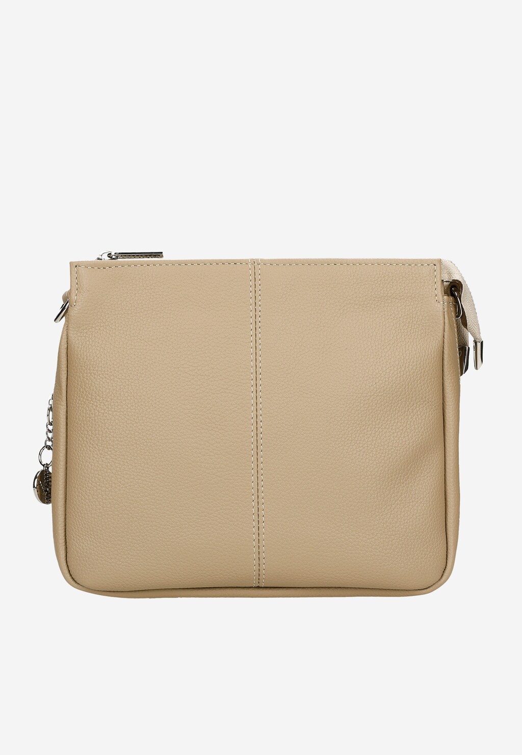 Malá dámska kabelka z béžovej lícovej kože 6854-74 Widok 3
