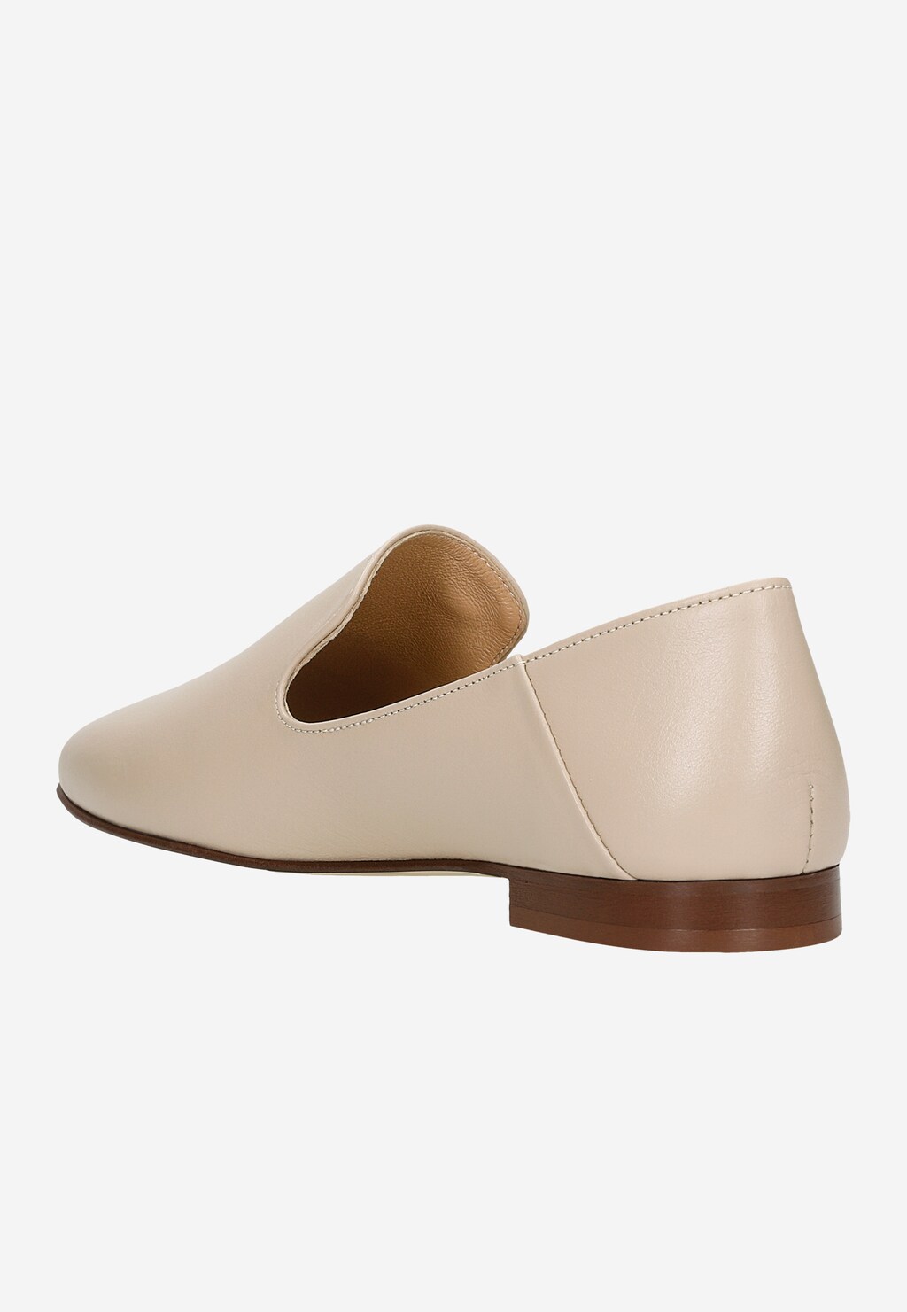 Beżowe skórzane lordsy damskie 45006-54 Widok 4