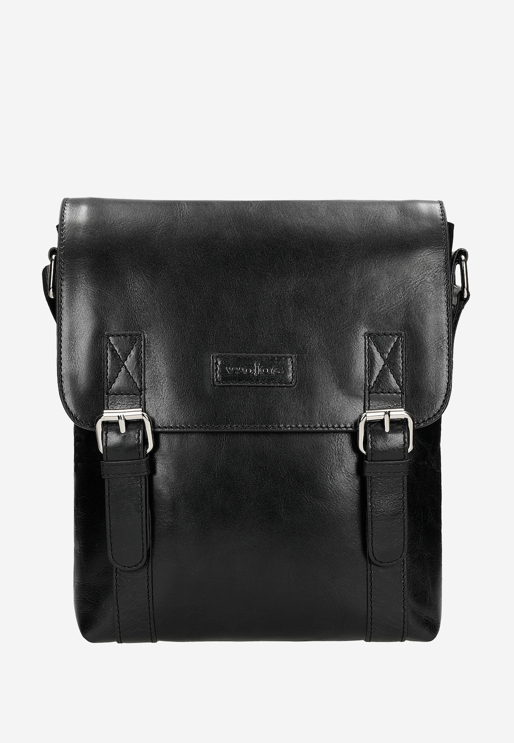 Malá čierna pánska taška z hladkej kože 80355-51 Widok 2