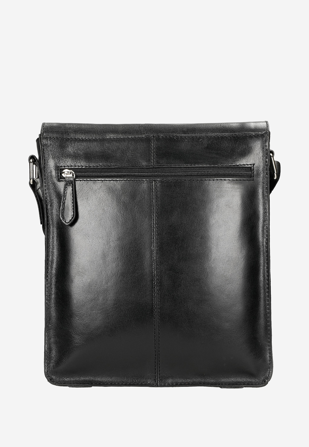Malá čierna pánska taška z hladkej kože 80355-51 Widok 4