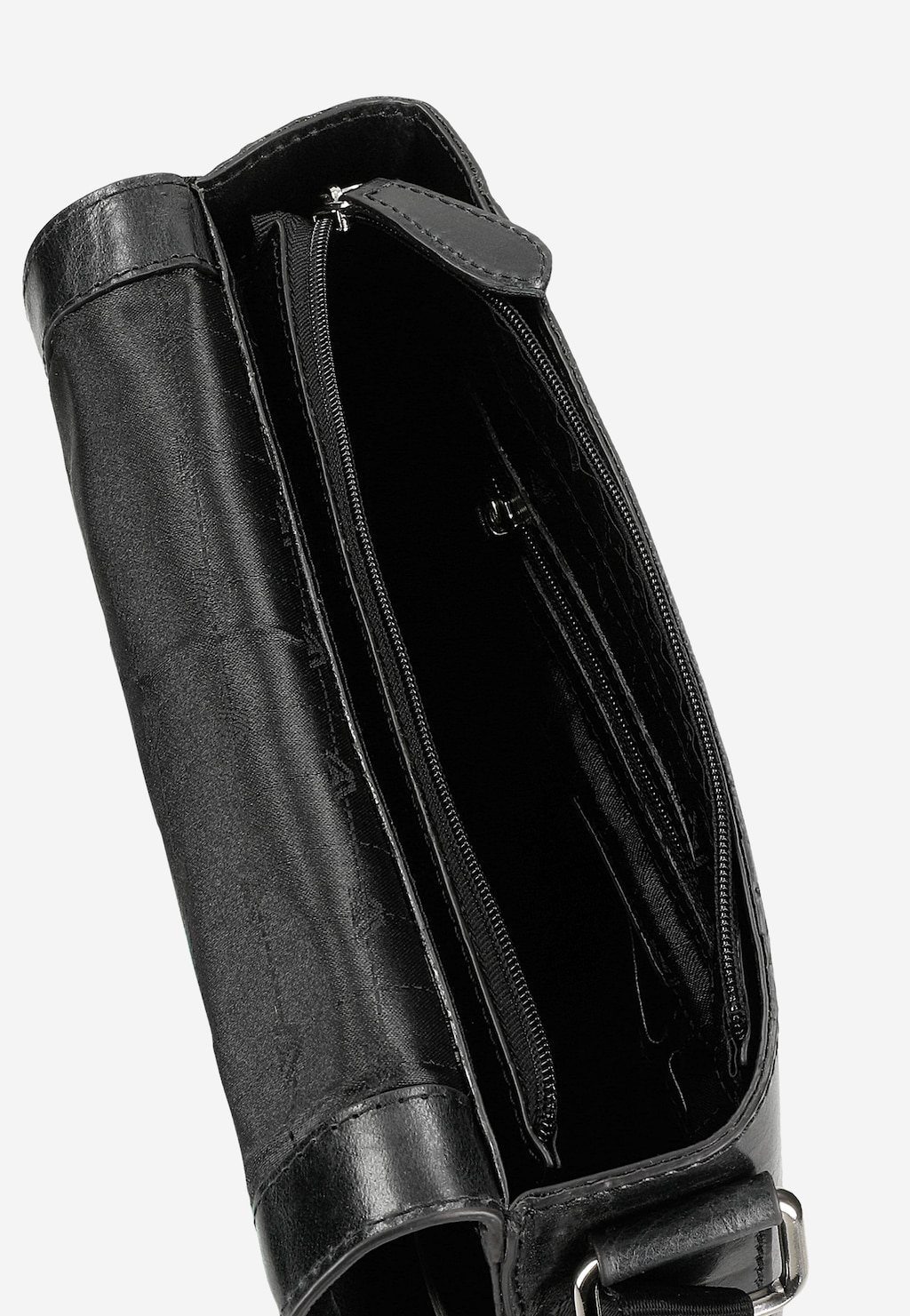 Malá čierna pánska taška z hladkej kože 80355-51 Widok 8