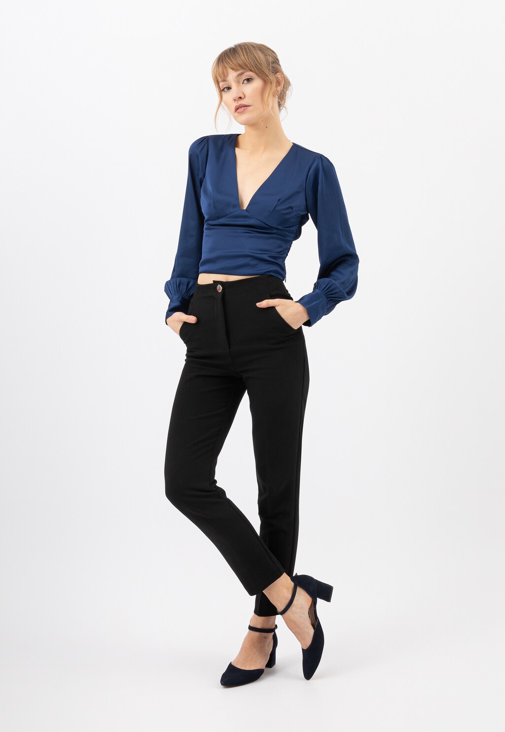 Štýlová a krásna vďaka luxusným lodičkám z velúru 35086-66 Widok 1