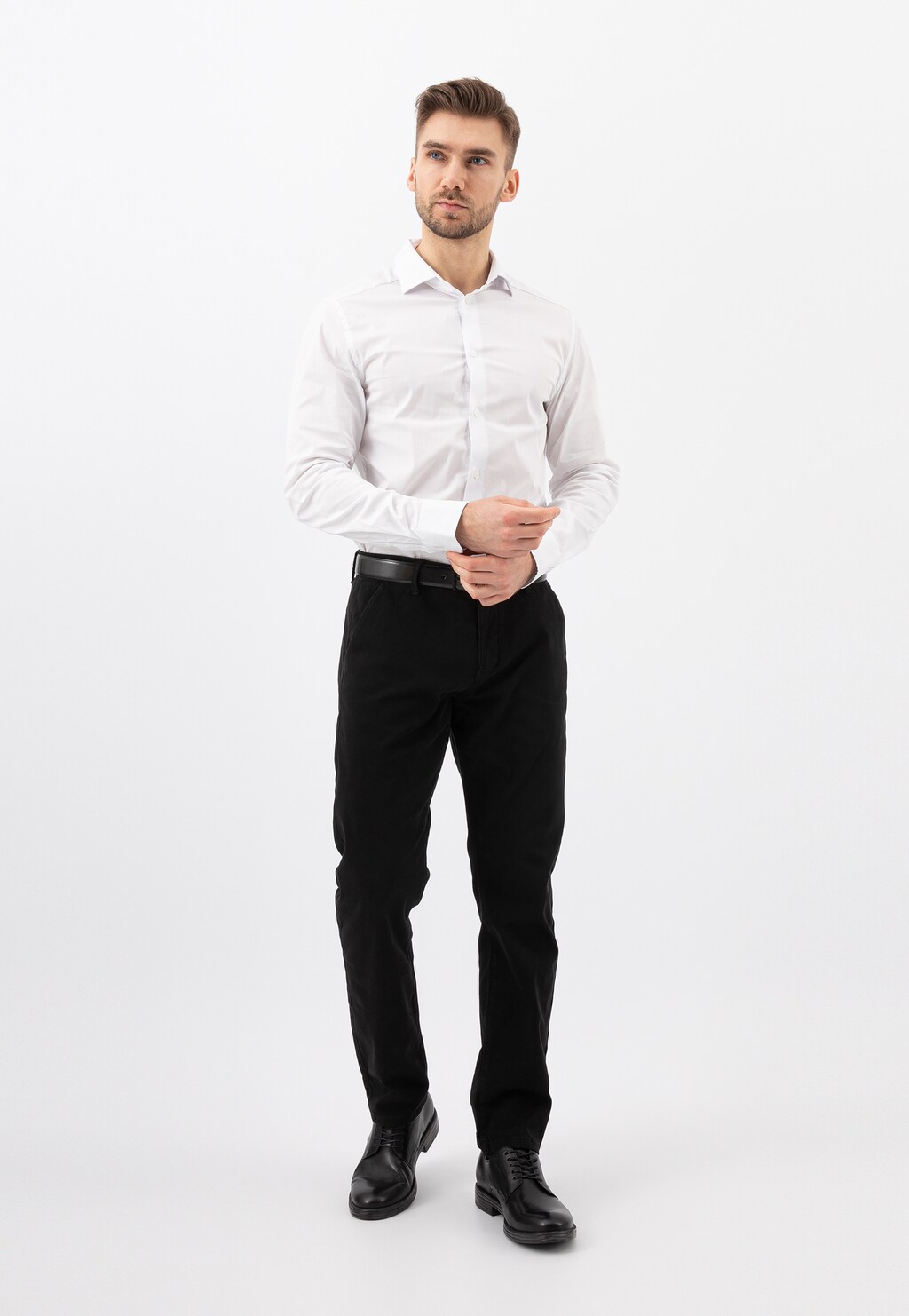 Elegantní granátové kožené tenisky pánské 10111-51 Widok 7