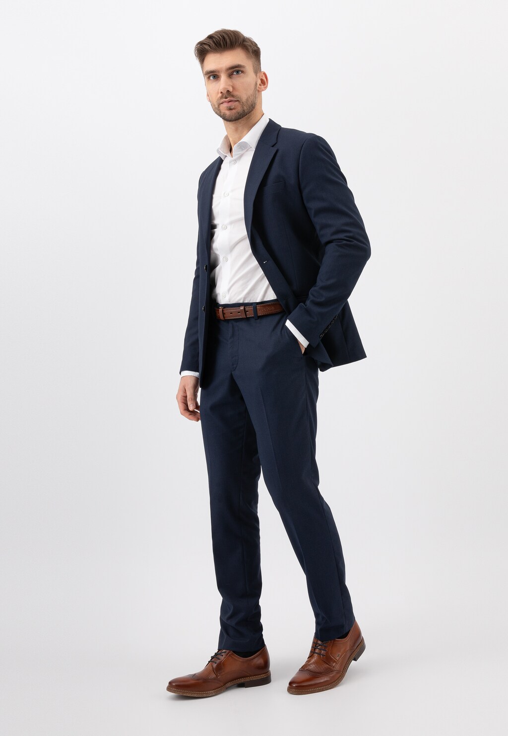 Moderní mokasíny pánské v neotřelém stylu 10088-53 Widok 7