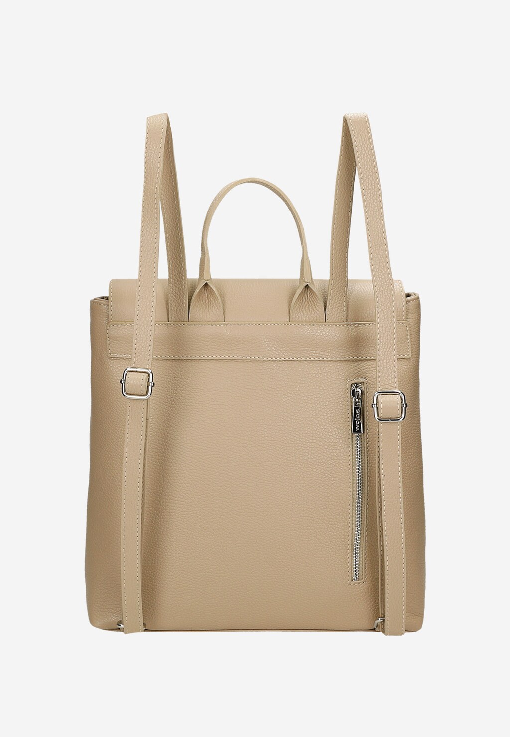 Béžový dámsky ruksak so striebornými detailami 80300-54 Widok 3