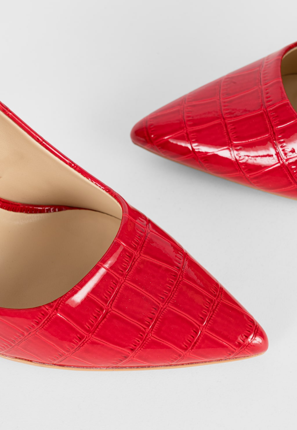 WJS lakierowane czółenka damskie czerwone WJS35021-35 Widok 4