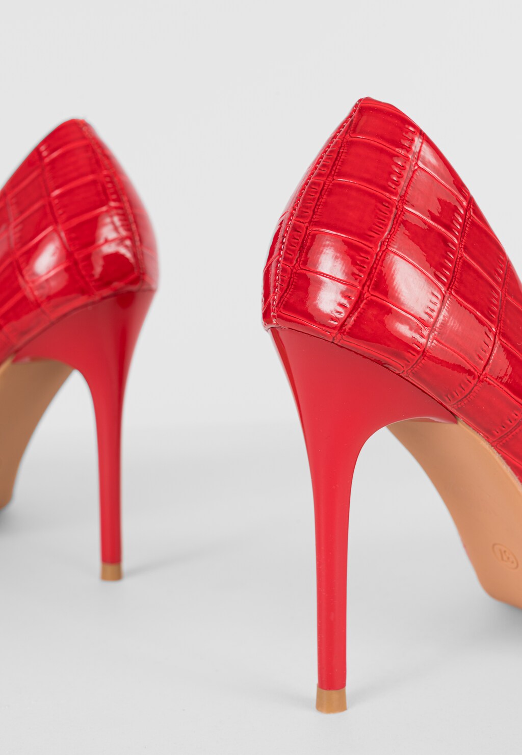 WJS lakierowane czółenka damskie czerwone WJS35021-35 Widok 5