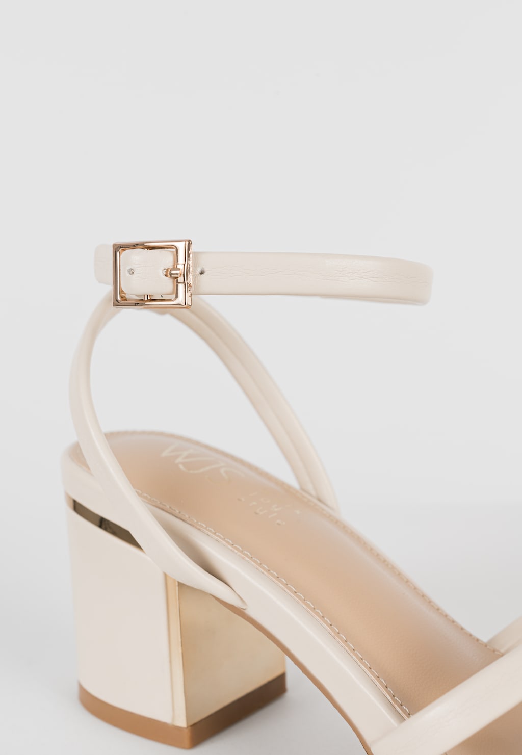 WJS eleganckie beżowe sandały damskie WJS74066-54 Widok 5