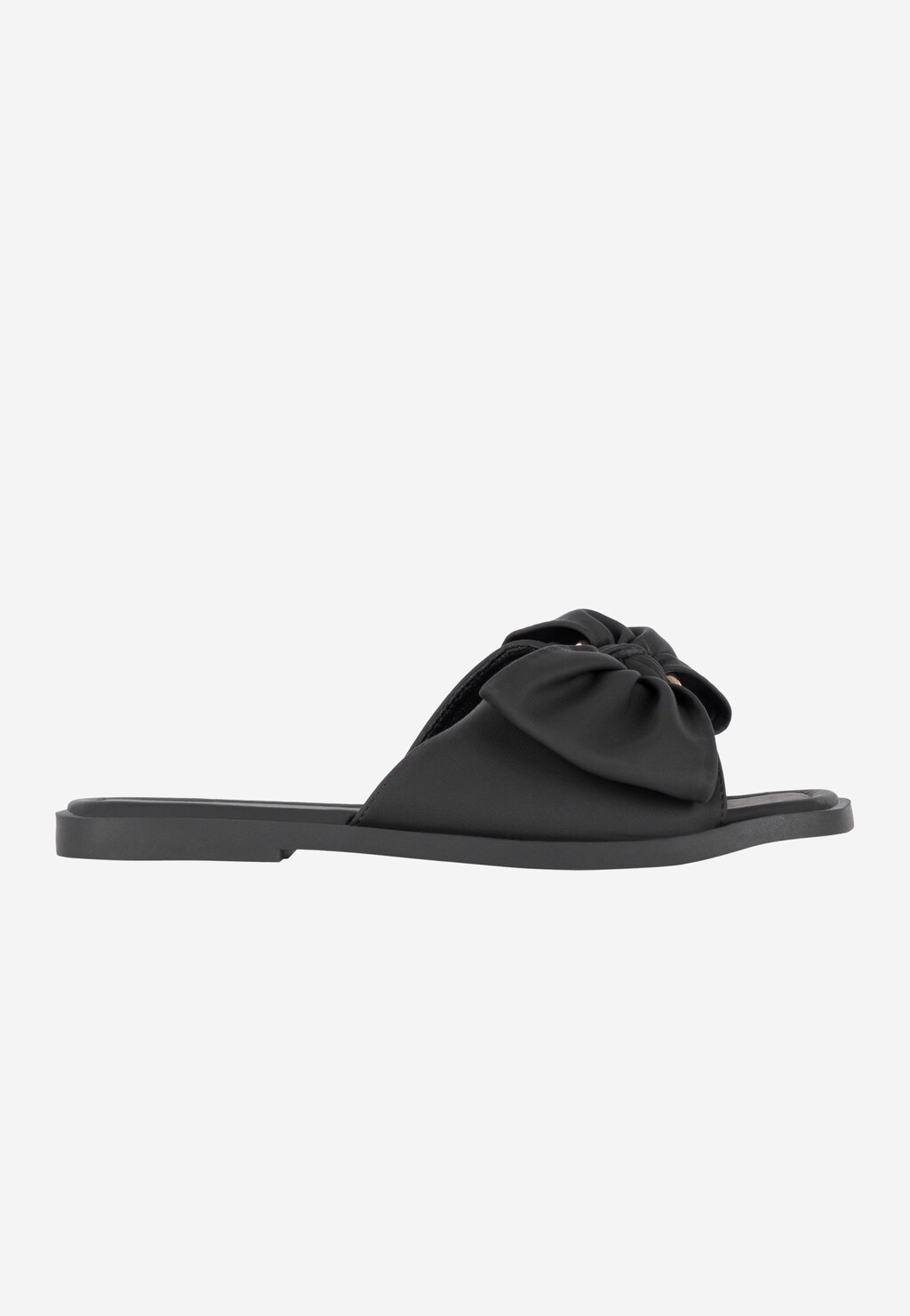 WJS czarne klapki damskie z kokardką WJS91066-51 Widok 2