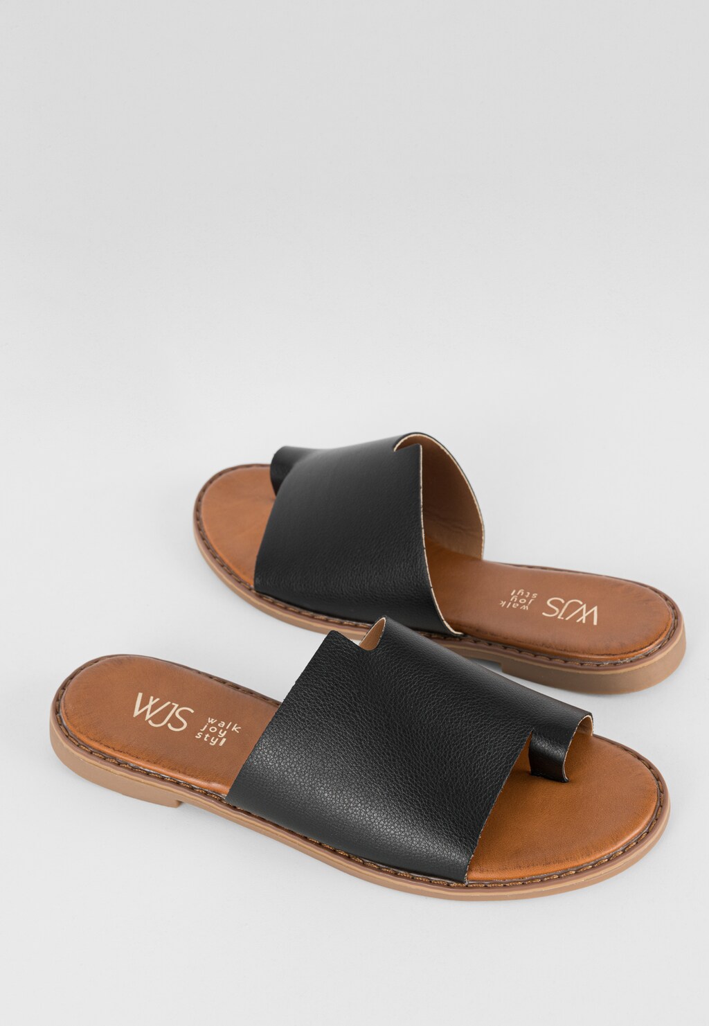 WJS płaskie klapki damskie z paskiem na duży palec WJS91067-51 Widok 5
