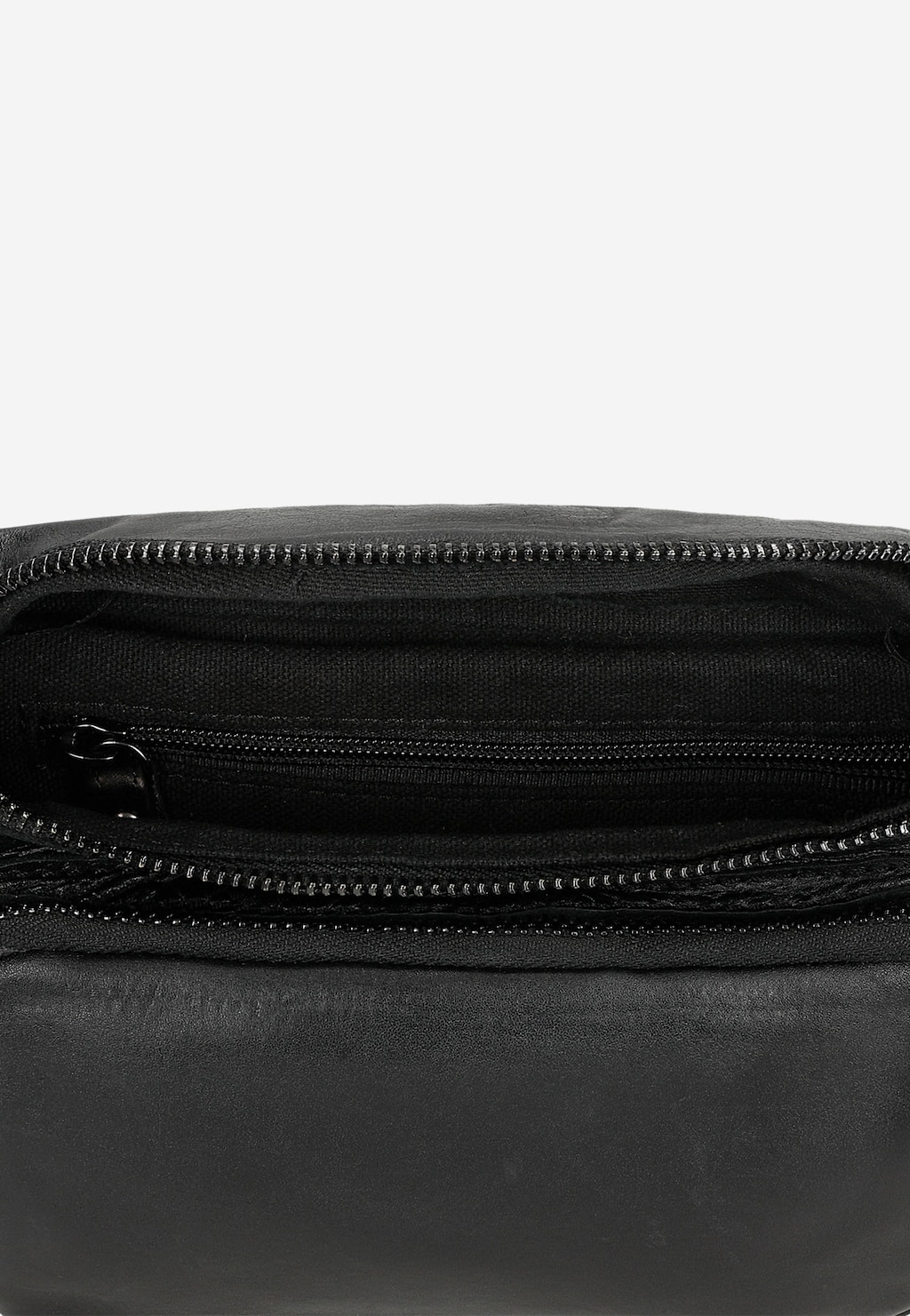 Čierna kožená pánska taška typu ľadvinka 80352-51 Widok 6