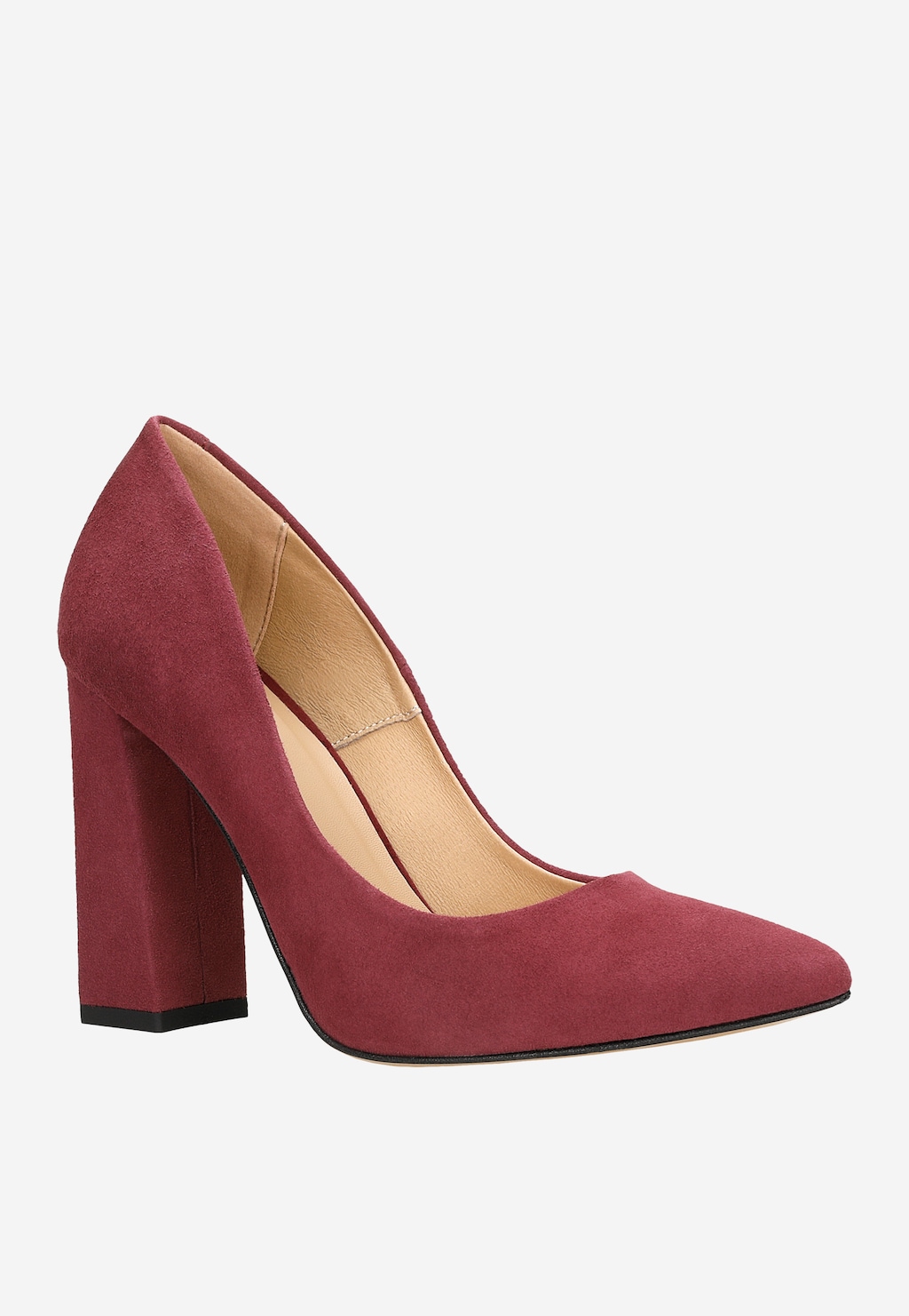 Fioletowe czółenka damskie na wysokim słupku 35039-68 Widok 2