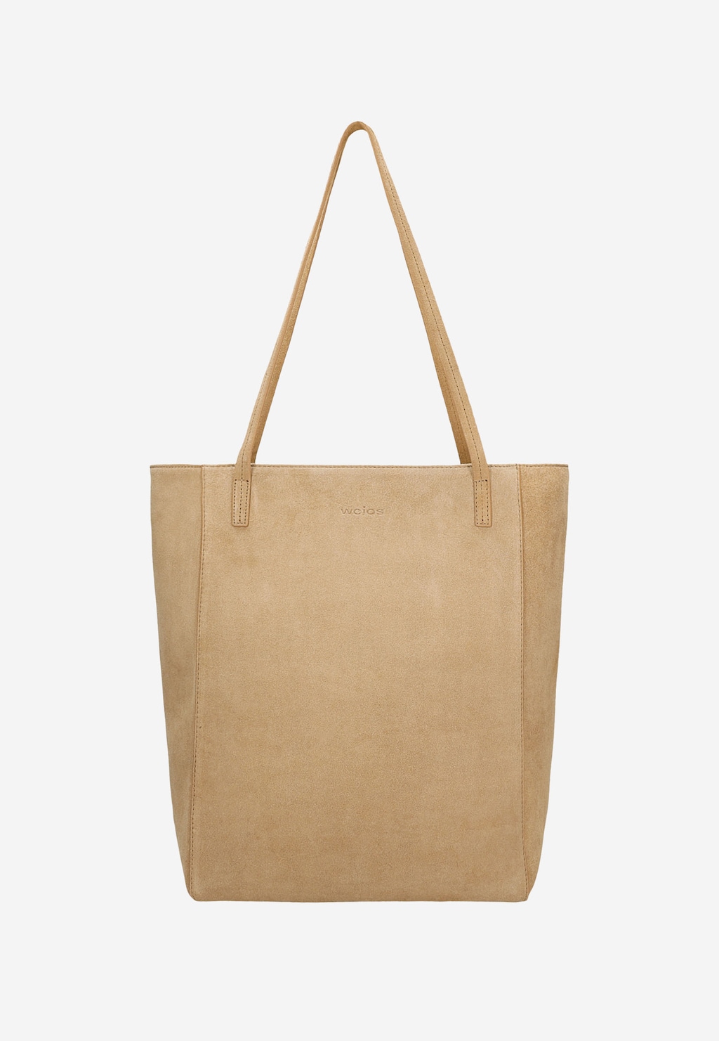 Duża beżowa torebka damska shopper bag 80333-64 Widok 1